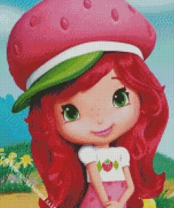 Strawberry Shortcake Girl Diamond Painting