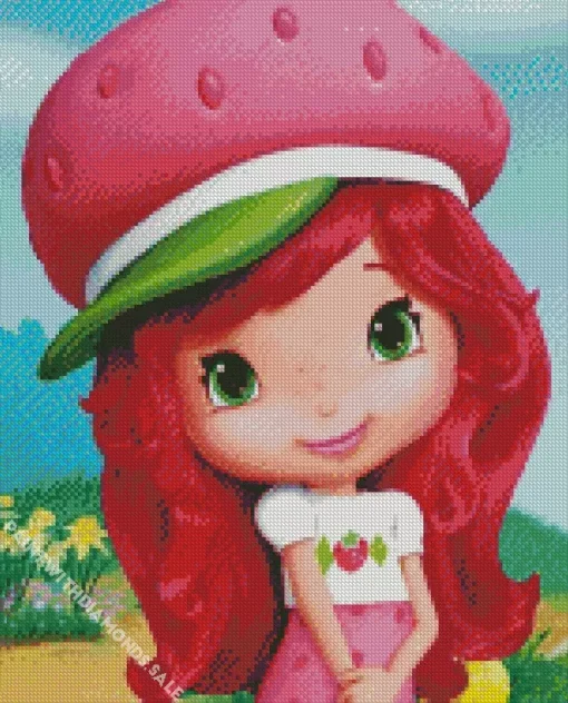 Strawberry Shortcake Girl Diamond Painting