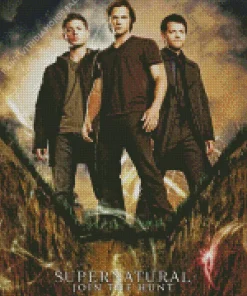 supernatural join the hunt Diamond With Numbers