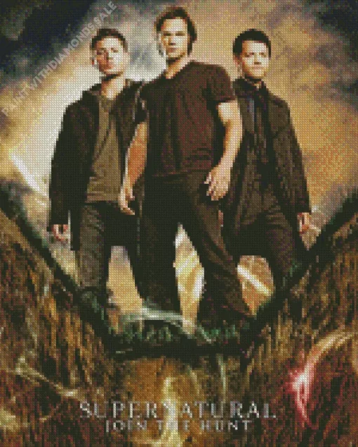 supernatural join the hunt Diamond With Numbers