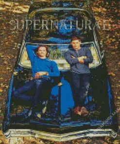 supernatural sam and dean Diamond With Numbers