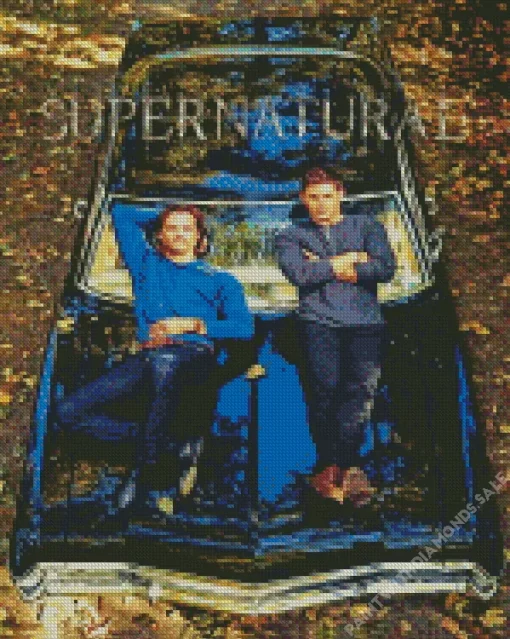 supernatural sam and dean Diamond With Numbers