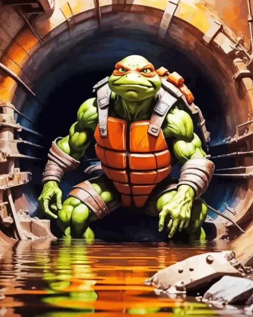 teenage mutant ninja turtles michelangelo Diamond Paints