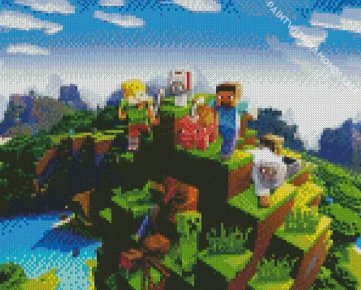 Minecraft Earth Game Diamond Painting