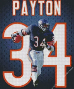 walter payton chicago bears player Diamond Paintings