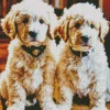 White Sheepadoodle Dogs Diamond Painting