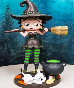 Witch Betty Boop Diamond Painting