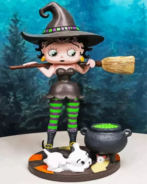 Witch Betty Boop Diamond Painting