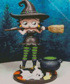 Witch Betty Boop Diamond Painting