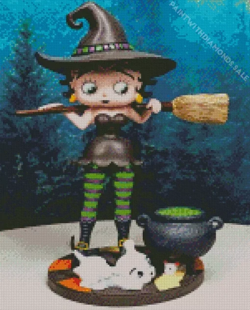 Witch Betty Boop Diamond Painting