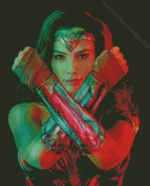 Wonder Woman Portrait Diamond Painting