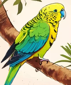 Yellow Parakeet Diamond Painting