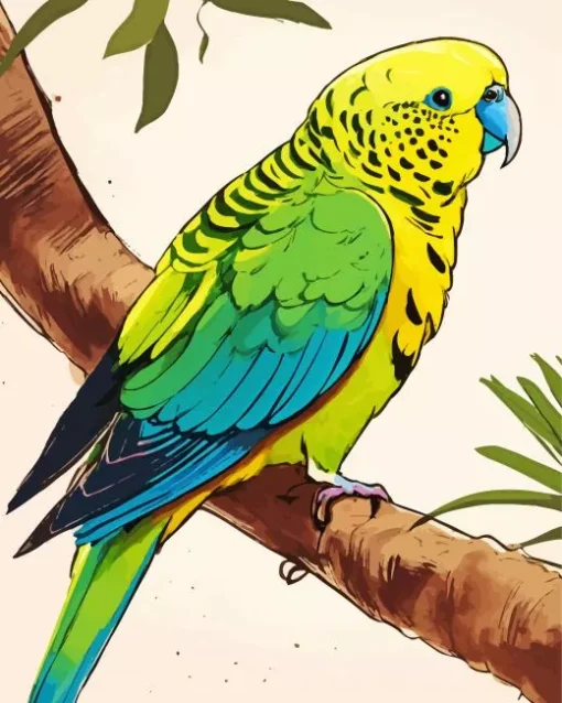 Yellow Parakeet Diamond Painting