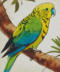 Yellow Parakeet Diamond Painting