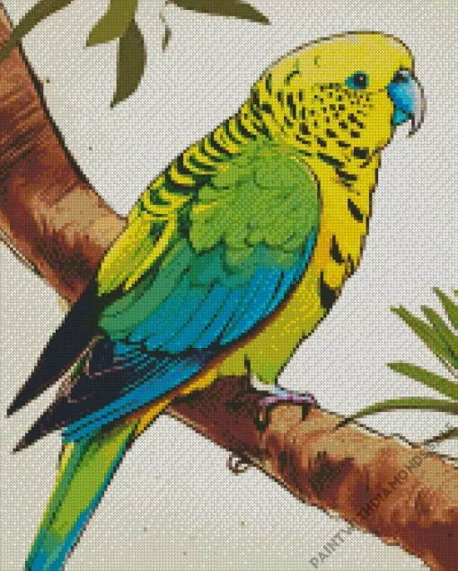 Yellow Parakeet Diamond Painting