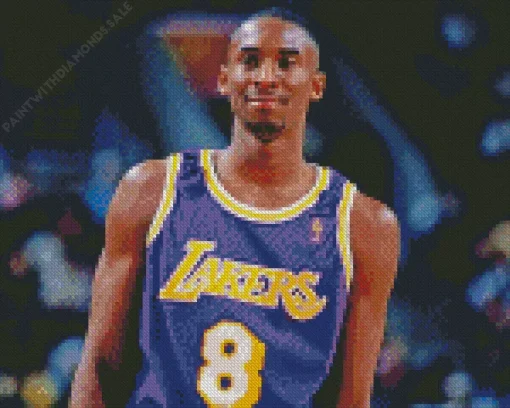 Young Kobe Bryant Diamond Painting