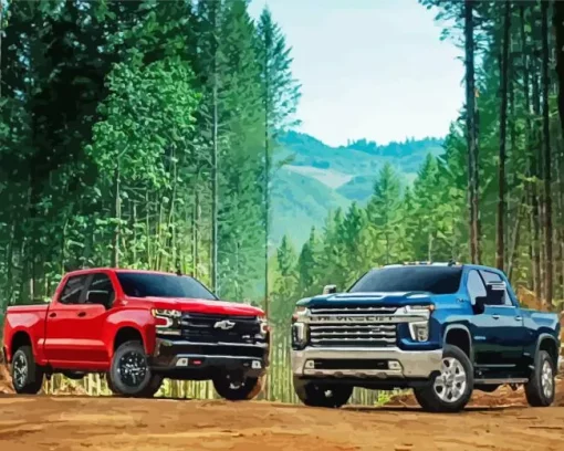 2021 Chevrolet Silverado Trucks Diamond Painting