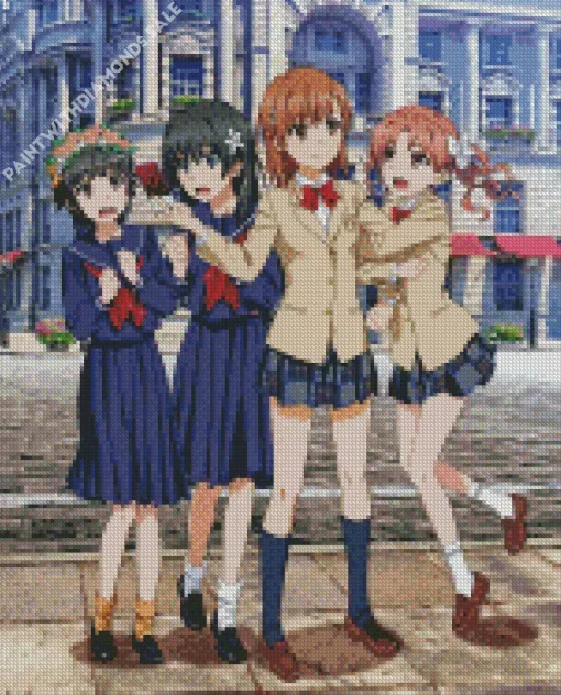 A Certain Scientific Railgun Characters Diamond Painting