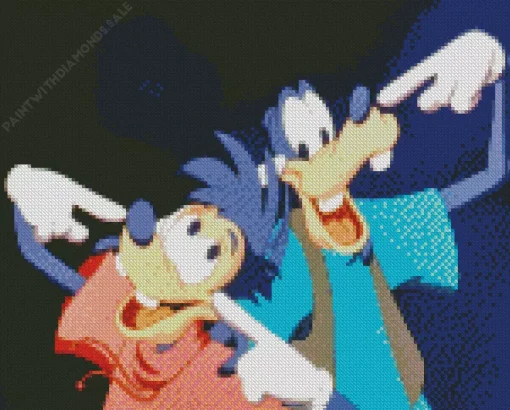 A Goofy Movie Characters Diamond Painting