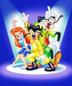 A Goofy Movie Characters Dancing Diamond Painting