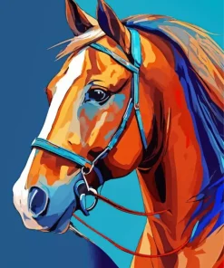 Arabian Horse Head Art Diamond Painting