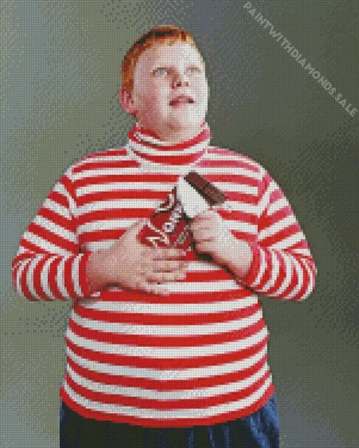 Augustus Gloop Character Diamond Painting