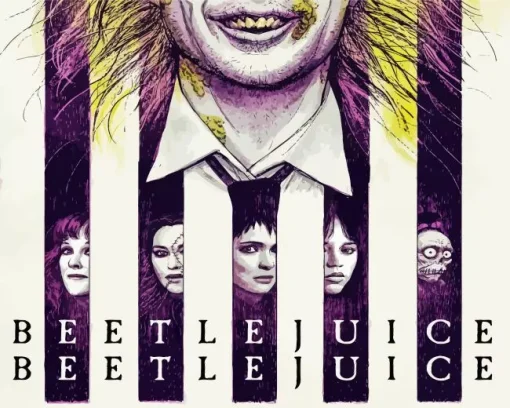 Beetlejuice Beetlejuice Poster Diamond Painting