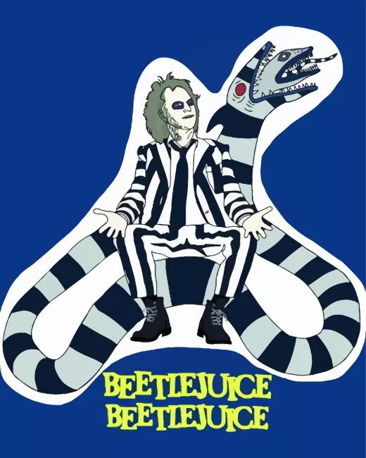 Beetlejuice Beetlejuice poster art Diamond Dotz Beetlejuice Beetlejuice Poster Art Diamond Painting