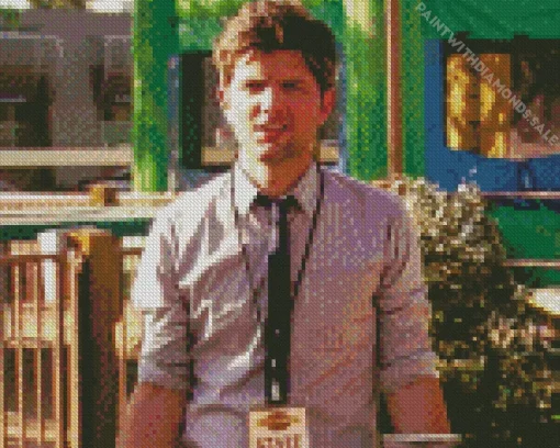 Ben Wyatt In Parks And Recreation Diamond Painting