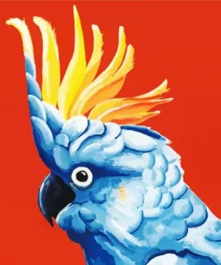 Blue Cockatoo Diamond Painting