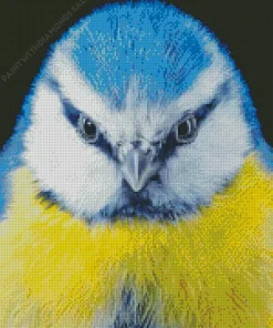 Blue Tit head Diamond Painting