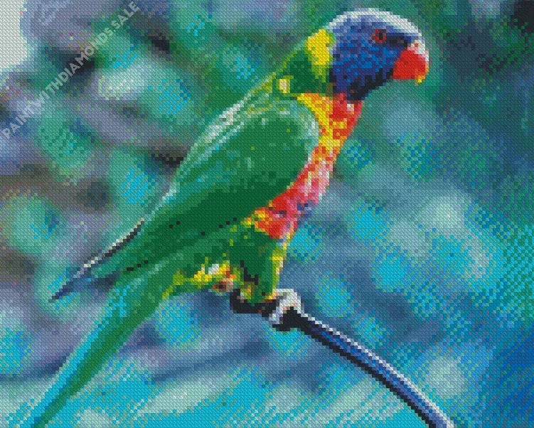 Blue fronted lorikeet bird Diamond Dotz Blue Fronted Lorikeet Bird Diamond Painting