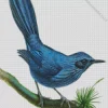 Blue Mockingbird Art Diamond Painting