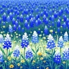 Bluebonnet Field Diamond Painting