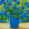 Bluebonnets In A Vase Diamond Painting