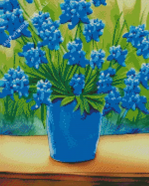 Bluebonnets In A Vase Diamond Dotz Bluebonnets In A Vase Diamond Painting
