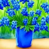 Bluebonnets In A Vase Diamond Painting