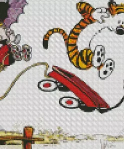 Calvin And Hobbes Diamond Painting