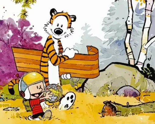 Calvin And Hobbes Animation Diamond Painting