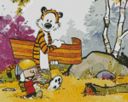 Calvin And Hobbes Animation Diamond Painting