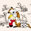 Calvin And Hobbes Cartoon Diamond Painting