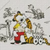 Calvin And Hobbes Cartoon Diamond Painting