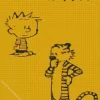 Calvin And Hobbes Cartoon Poster Diamond Painting