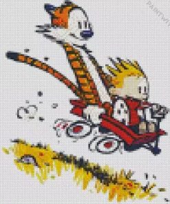 Calvin And Hobbes Characters Diamond Painting