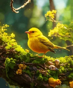 Canary Bird Diamond Painting