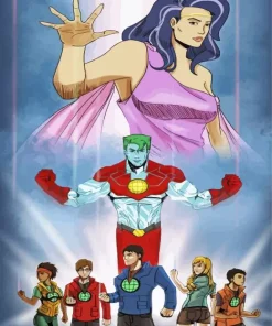 Captain Planet Anime Diamond Painting