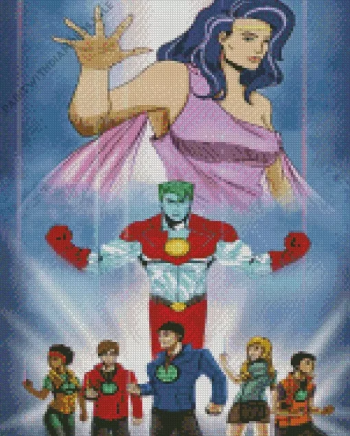 Captain Planet Anime Diamond Painting