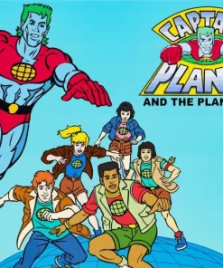 Captain Planet Anime Series Diamond Painting