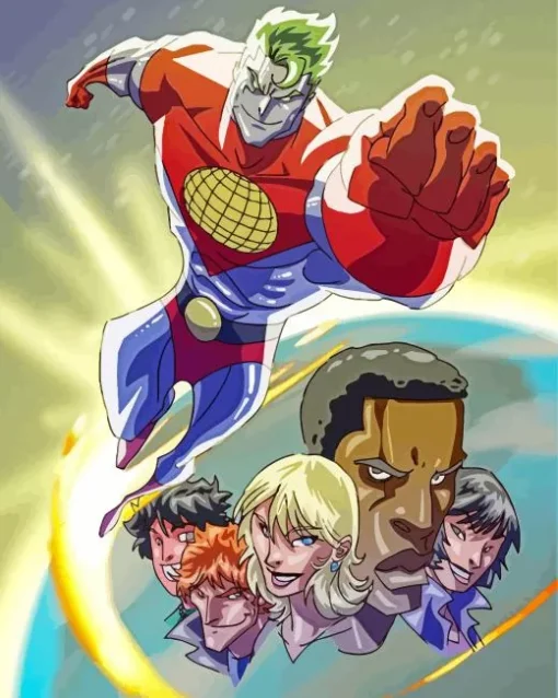 Captain Planet Characters Diamond Painting