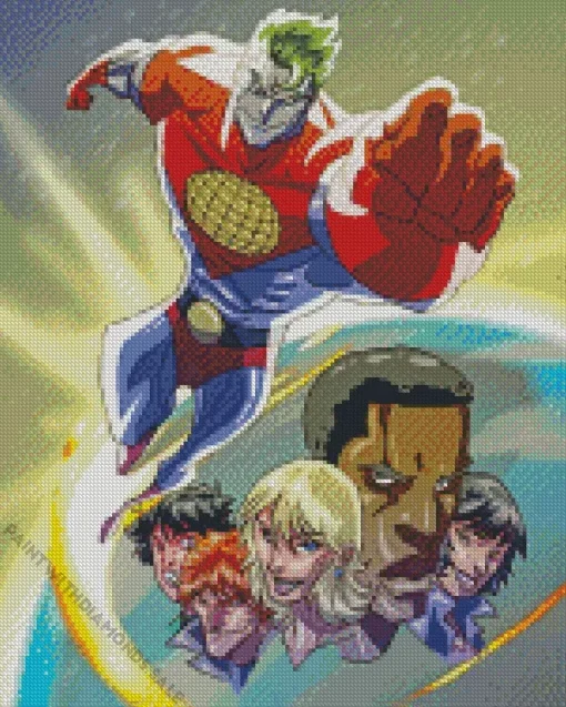 Captain Planet Characters Diamond Painting